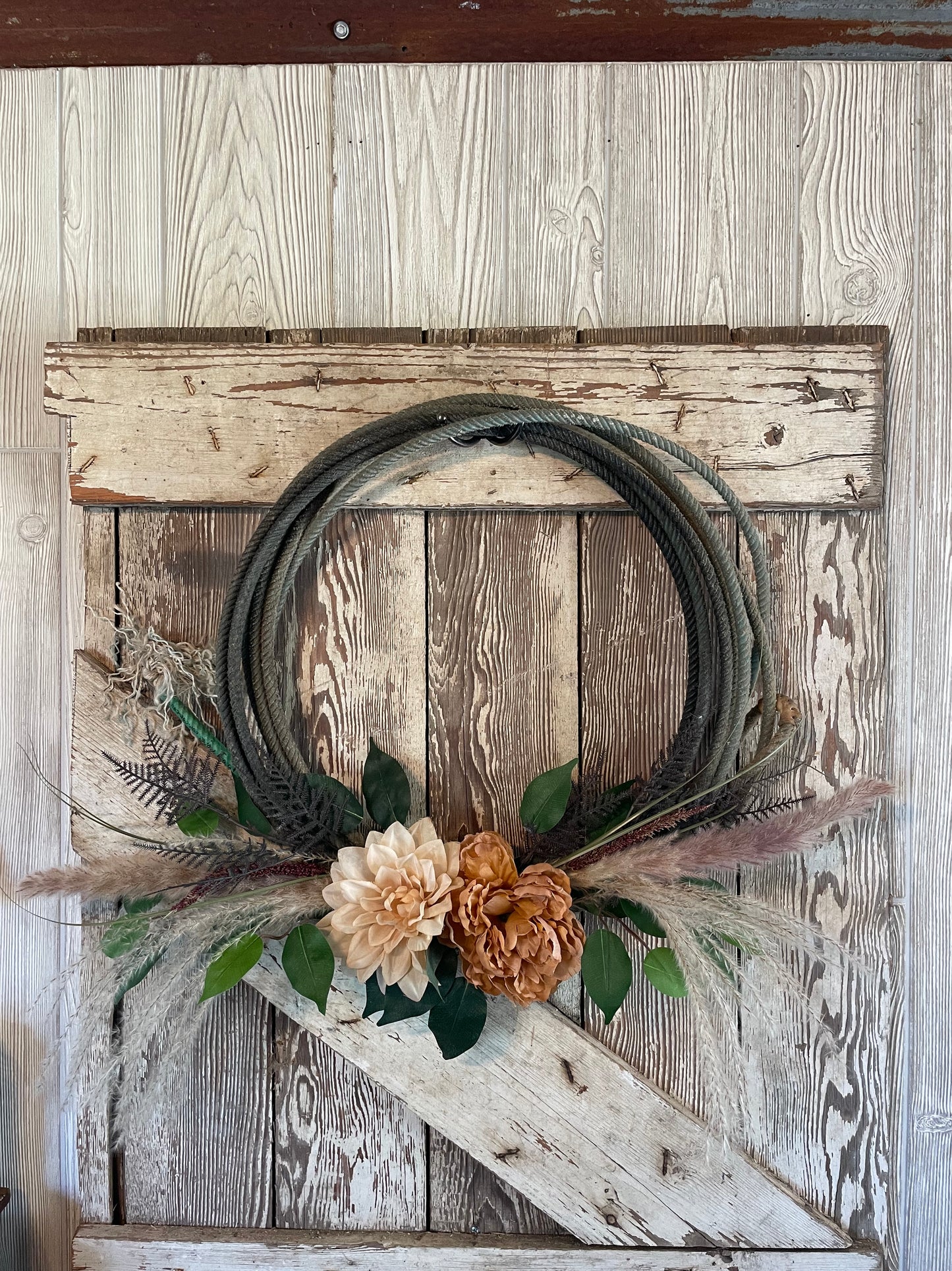 Rustic Western Lariat Rope Wreath