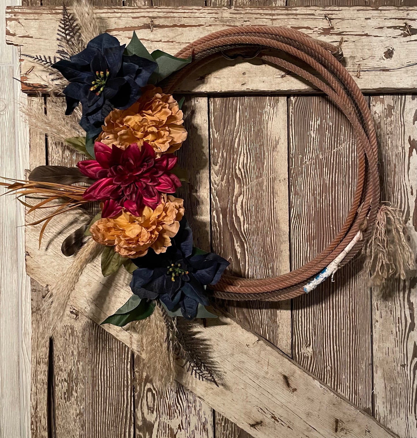 Western Boho Lariat Rope Wreath