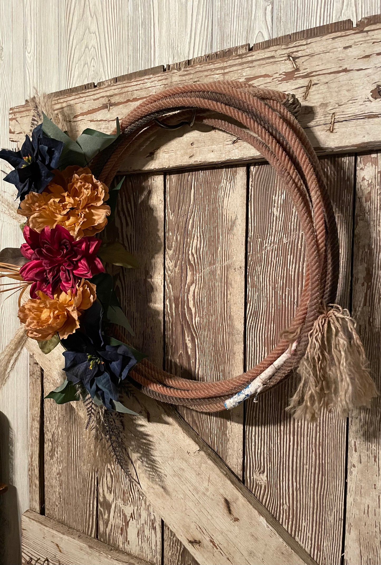 Western Boho Lariat Rope Wreath