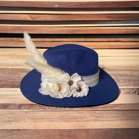 Royal Blue Boho Style Hat
