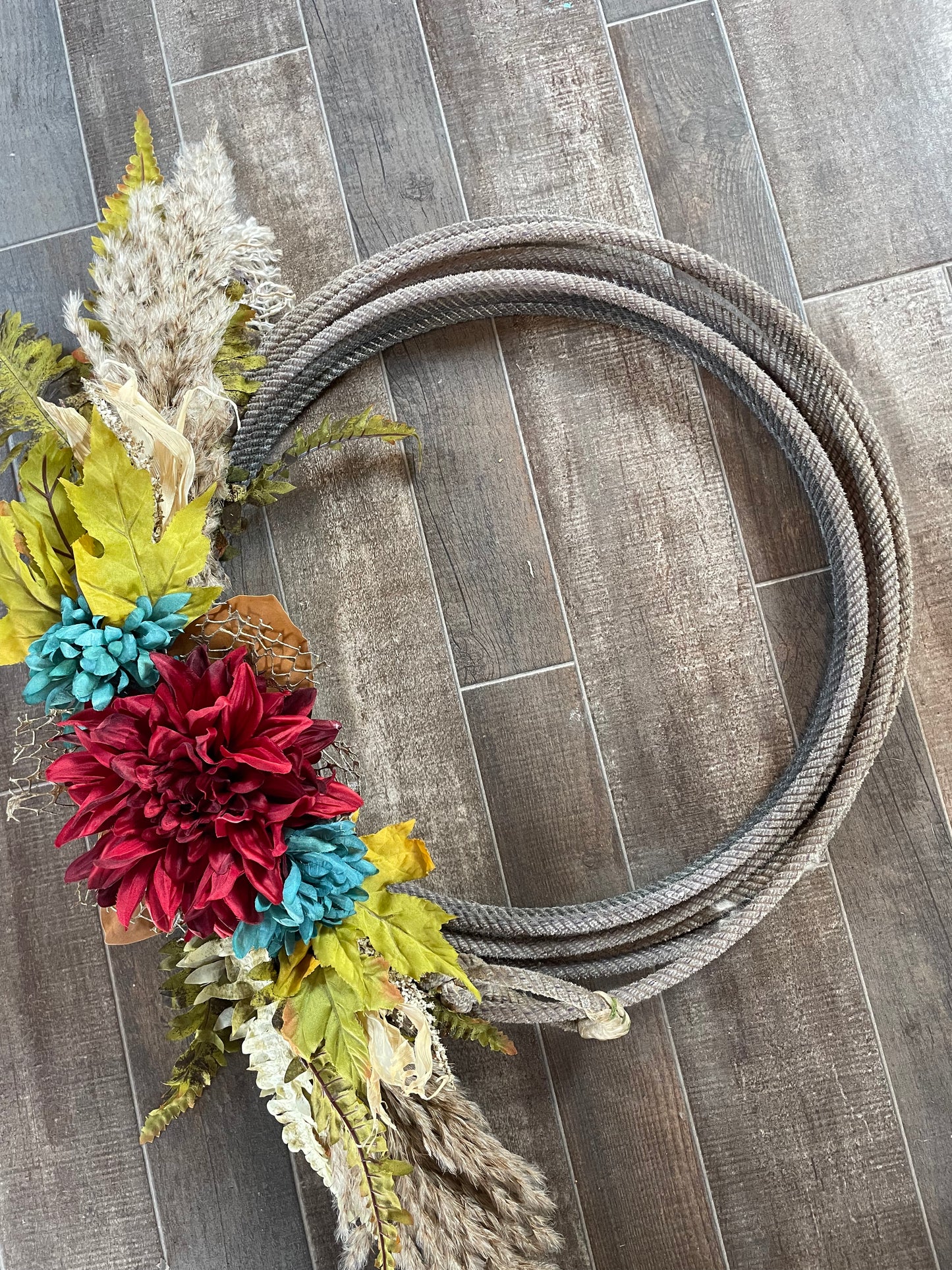 Handmade Lariat Rope Western Wreath